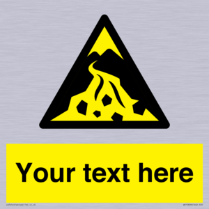 Custom Warning: Debris flow zone